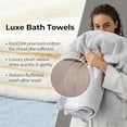 thumbnail image 5 of Bxaolu Ultra Soft 3 Pack Cotton Towel Set, Contains a Bath Towels 28x55 inch, a Hand Towels 13x29 inch & a Wash Coths 13x13 inch, Ideal Bathroom Everyday use, Compact & Lightweight - Gray, 5 of 9