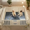 thumbnail image 2 of WOBOGO Wolf King in The Snow Baby Playmats Extra Large Waterproof Rollable Activity Pads for Toddlers 50×50inch, 2 of 7