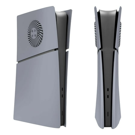 Faceplate for PS5 Slim Digital Edition with Cooling Vents Face Plate Console Cover, 30th Anniversary Grey