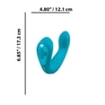 thumbnail image 2 of Bodywand I.D. Beckon Vibromasseur Rechargeable en Silicone Point G, Turquoise, 2 of 5