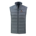 thumbnail image 2 of Men's Cutter & Buck Gray Arkansas Razorbacks Evoke Hybrid Eco Softshell Recycled Full-Zip Vest, 2 of 3