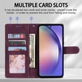 thumbnail image 2 of Funda de cuero con tapa magnética para Samsung Galaxy A03 A04s A10 A12 A13 A14 A21s A22 A23 A31 A32 A33 A34 A51 A52 A53 A54 A71 Fivean unisex, 2 of 2