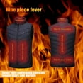 thumbnail image 1 of L/Black/1Pc Women Men Heated Vest Elastic Heated Jacket，Usb Lightweight Waistcoat,Unisex/Clothing Vest Usb Charging Electric Body Warmer Gilet Is Breathable To Keep You Warm Hunting Or Office, 1 of 9