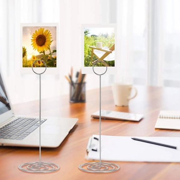 15 Pack 8.75 Inch Tall Table Number Holder, Place Card Holder