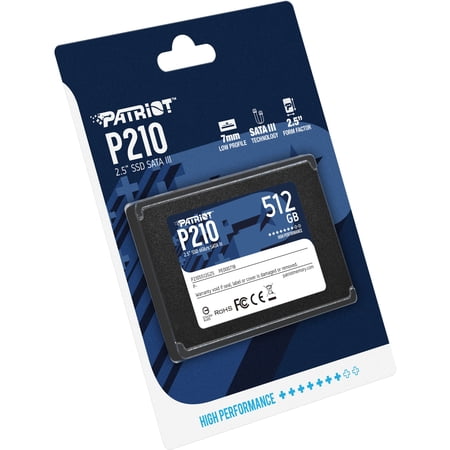 Size:512gb Patriot Memory P210 512GB SATA3 内蔵型SSD 6Gb/s 2.5インチ 7mm P210S512G25