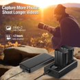 thumbnail image 2 of Enegon En-El15C En-El15A /B Baterías (2 Unidades) Y Kit De Cargador Dual Led Inteligente Para Cámaras Digitales Nikon Zf Z6 Z7 Z8 D7500 D7000 D7100 D7200 D500 D600 D610 D750 D780 D800 D810 D800E D810A, 2 of 7