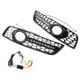 thumbnail image 4 of 1 par de rejillas de luz antiniebla para parachoques de panal con Led Drl, 4 of 5