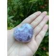thumbnail image 3 of Lepidolite Gemstone Hearts, Polished Lepidolite Puffy Hearts, Lepidolite Palm Stone, Lepidolite Heart (10 Hearts）, 3 of 9