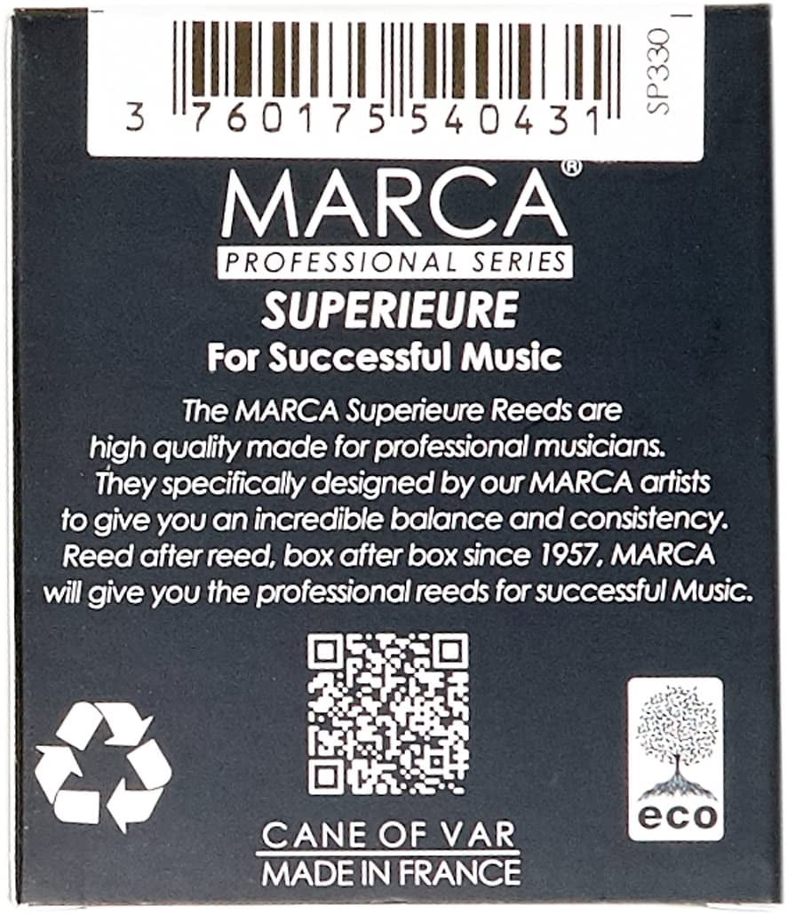 Marca Superieure Soprano Saxophone Reeds 3, Box Of 10