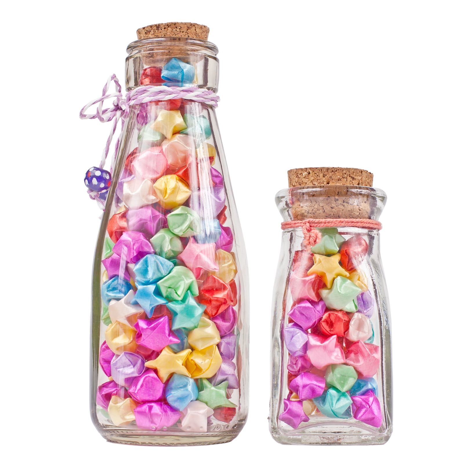 952pcs Pre-made Origami Lucky Stars Paper Wishing Star for Best Wish Christmas, 7 Colors