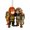F, variant on Monkey Hugging Plush Toy Keychain 2D Monkey Acrylic Keychain for Backpack Purse Car Keys Emotional Gift for Family Friends
