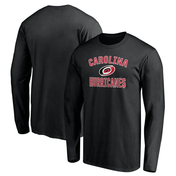 Men's Black Carolina Hurricanes Victory Arch Long Sleeve T-Shirt