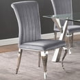 thumbnail image 2 of Betty Velvet Upholstered Dining Side Chair Grey (Set of 4), 2 of 6