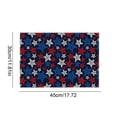 thumbnail image 3 of YiJuHui Independence Day Placemats Set of 4, American Flag Patriotic Place Mats for Dining Table, Red White Blue Holiday Decorations, Premium Polyester Heat Resistant Dinner Table Mats for BBQ Party, 3 of 6