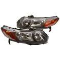 thumbnail image 1 of Spec-D Tuning 2LH-CV062JM-RS Honda Civic 2Dr Black Jdm Headlights Head Lamps Left+Right, 1 of 2