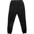 thumbnail image 5 of Elegant Comfort Men's Cotton Fleece Jogger Sweatpants with Pockets, 2XL Black, 5 of 5