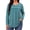 Lake-Blue, variant on Plus Size Women Blouses Lace Long Sleeve Boho Tops Crew Neck Fall Shirts Trendy Tunic Blouses
