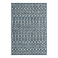 thumbnail image 3 of Unique Loom Outdoor Trellis Collection Area Rug - Tribal Trellis (4' 1" x 6' 1" Rectangle Blue/Ivory), 3 of 7