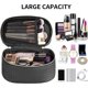 thumbnail image 3 of Toiletry Bag Women Large Capacity Makeup Bag with Waterproof PU Makeup Bag Travel Case 3 Pieces, 3 of 5
