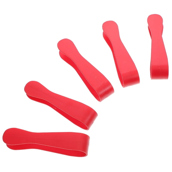 BESTSKY 5 Pcs Miniature Toy Tongs, Food Grade Plastic Serving Clips for Pretend Play Kitchen, BBQ Role Play