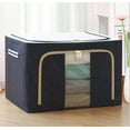 thumbnail image 4 of Storage Box Household Oxford Fabric Steel Frame Folding Clothes Quilt Closet Finishing Box Large Capacity Organizer Bag Home Decor, 4 of 8
