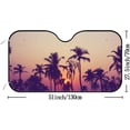 thumbnail image 2 of GZHJMY Car Front Windshield Sunshade UV Heat Protection, Foldable Auto Windshield Sun Visor for Sedan SUV Truck Summer Fruits on the Beach, Car Sunscreen51x27.5inch Keep Vehicle Cool, 2 of 6