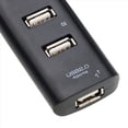 thumbnail image 3 of 10X USB Hub 2.0 Divisor de Concentrador de Alta Velocidad Adaptador de Concentrador USB de 4 Puertos para Computadora Portátil Receptor Accesorios de Computadora Negro, 3 of 4