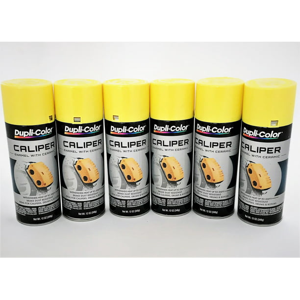 Duplicolor Bcp101 6pack Caliper Paint W Ceramic Yellow Color 12 Oz Aerosol Can Com - Dupli Color Caliper Paint Kit Yellow