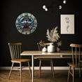 thumbnail image 6 of Wall Clock Decorative - Funny Blue Crab Print 2D Vintage Wall Clocks Battery Operated Silent Non-Ticking for Bedroom, Living Room, Kitchen, Office, Classroom, 10 Inch, 6 of 7