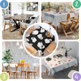thumbnail image 4 of Black Halloween Ghost Silhouettes Square Tablecloth,Waterproof Square Table Cover,Wipeable Spillproof Washable Table Cover for Home Kitchen Party Decor 52"x52"(132x132cm), 4 of 6