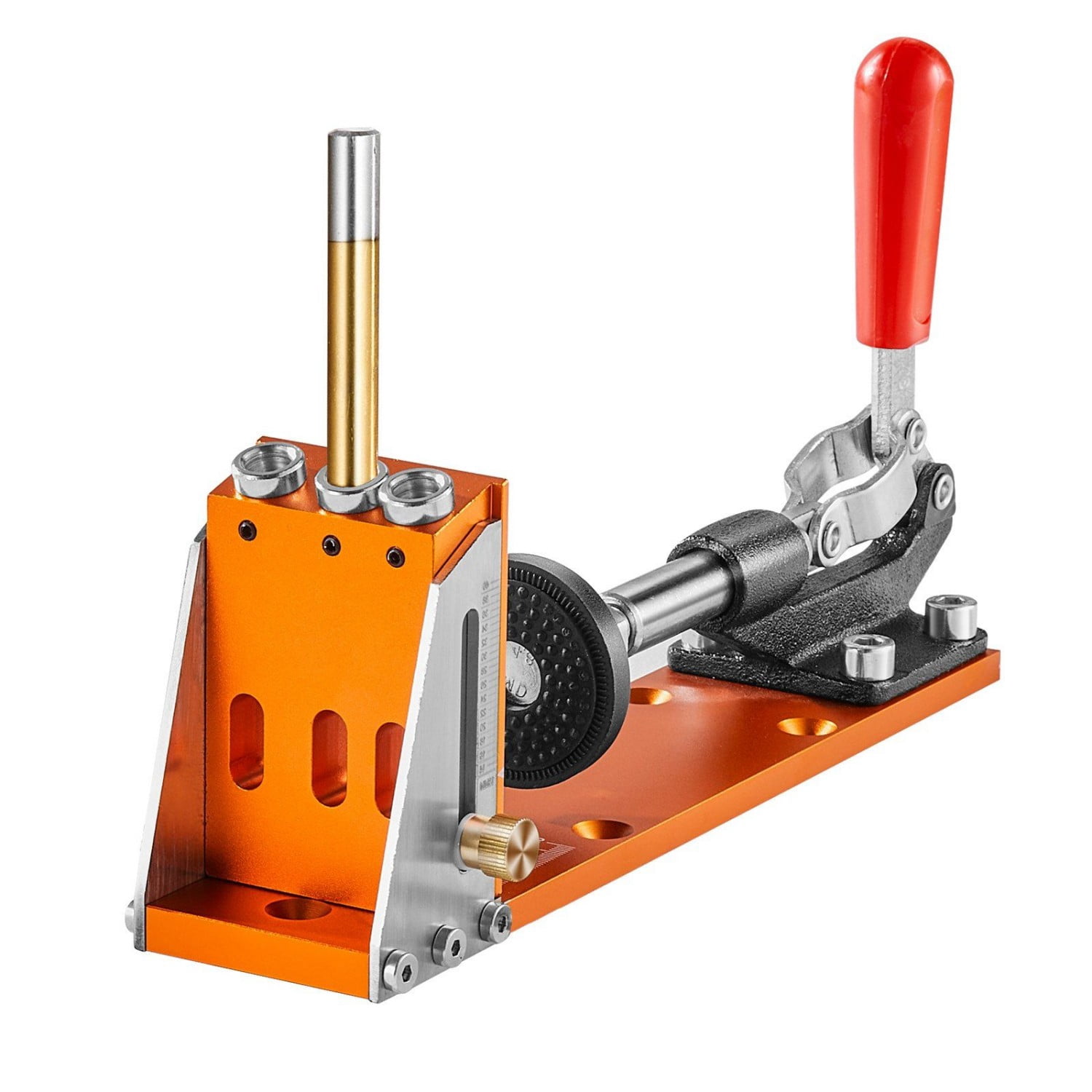 30 Pcs Pocket Hole Jig Kit  Adjustable & Easy to Use Pocket Hole Jig System with Step Drills  Drill Stop Rings  Wrenches  and Square Drive Bits  Dual Scale Marks for DIY Carpentry Project