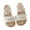 ZZ-Beige6, variant on LIIPEE Girls Sandals Open Toe Non- Soft Sole Hook And Loop Strap Flat Princess Shoes Kids Casual Wedding Sandal,Gold,1-1.5 Years