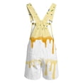 thumbnail image 4 of Girls Overalls Wide Leg Lightweight Jumpsuits with Pockets Comfortable Soft Kids Daily Wear Beige Size 12-13 Years, 4 of 4