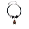 thumbnail image 2 of Delight Jewelry Enamel Gingerbread Boy Grandmother Celtic Knot Leather Bead Bracelet, 7"+2" Extender, 2 of 4