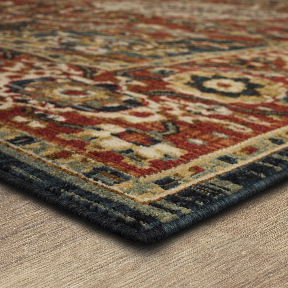 Mohawk Home Borrowdale Woven Ornamental Indoor Runner Rug, Red, 2' 6" x 10'