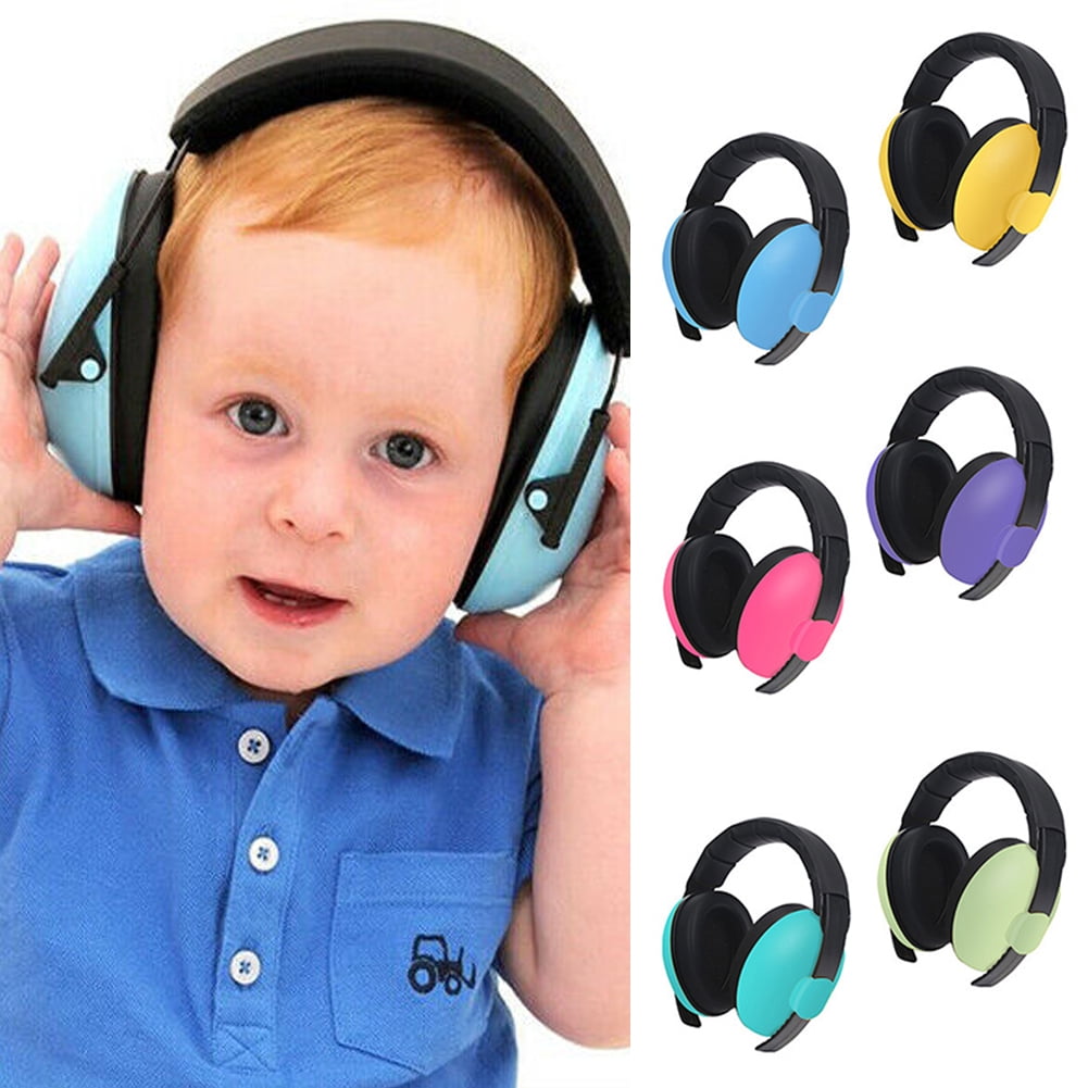 Baby Toddler Kids  Folding Ear Defenders Earmuffs Hearing protection N Safety 