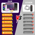 thumbnail image 4 of DIY Curtain Lights,Smart Christmas Curtain Lights,400 LED RGB 9.84ft x 9.84ft Color Changing Wall Light,IP65 Waterproof & Dynamic String Lights with APP for Room,Bedroom,Backdrop Halloween Decor, 4 of 15