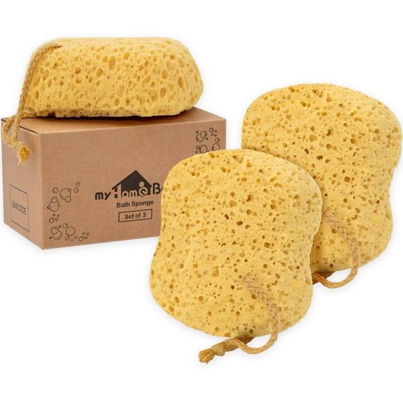 Esponja de baño MyHomeBody Foam Loofah para ducha, paquete de 3