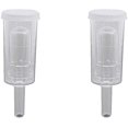 thumbnail image 1 of 2 Piece Simple Airlock Homebrew Air Lock With Cap Beer Fermentation Wine Making Twin Bubble Grommet Airlocks, 1 of 7