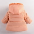 thumbnail image 5 of Fjofpr Toddler Girls Coats 4T/5T Sale Boys' And Girls' Long-sleeved Warm Children's Hooded Zipper Jacket C Orange 4 Years, 5 of 9