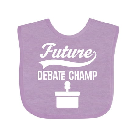 

Inktastic Future Debate Champ Debating Gift Baby Boy or Baby Girl Bib