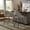 Dark Grey, variant on iNSPIRE Q Krista Mid-Century Modern Iron Grey Finish Herringbone Fabric Swivel Counter Height Bar Stools, Beige (Set of 2)