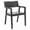 Black, variant on SAFAVIEH Cire Modern Style Leather Dining Chair, Black (22.1 in. W x 20.9 in. D x 31.9 in. H)
