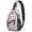 Black-75, variant on Botanical Jungle Leaves Crossbody Bag - Anti-Theft Sling Bag with Secure Zippers - Perfect for Commuting, Biking, Urban Style