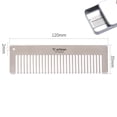 thumbnail image 1 of Titanium Comb Anti-Static Hair Beard Pocket Comb Camping Travel Tool Men Women, 1 of 10