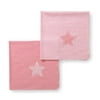 Seed Sprout - Set of 2 Organic Cotton Receiving Blankets, Pink