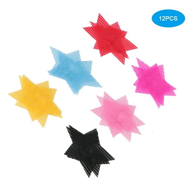 Bang Sticker Fixe Autocollant de Cheveux 12pcs Étoile Forme Cheveux Autocollant Fixe Bang Clip Cheveux Paste Cheveux Accessoires de Cheveux