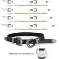 thumbnail image 4 of Women Leather Belts Ladies Vintage Western Design Black Waist Belt for Pants Jeans Dresses, 4 of 6