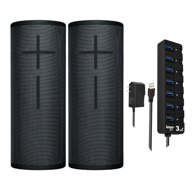 Ultimate Ears MEGABOOM 3 Wireless Bluetooth Speaker Pair (Black) and