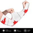 thumbnail image 3 of Cooling Arm Sleeves With Thumb Hole Canada Flag Breathable Moisture-Wicking Arm Sleeves For Women Men, 3 of 6
